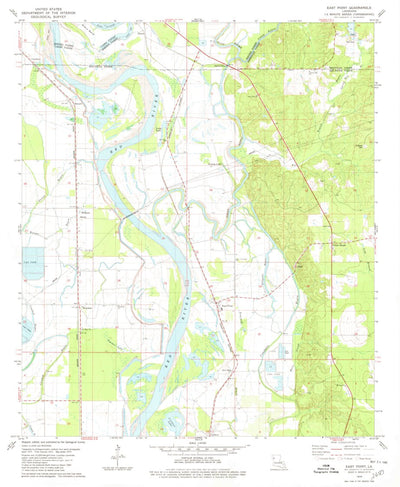 United States Geological Survey East Point, LA (1979, 24000-Scale) digital map