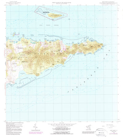 United States Geological Survey East Point, VI (1958, 24000-Scale) digital map