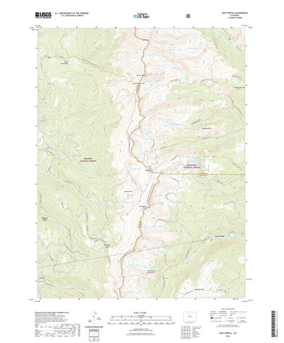 United States Geological Survey East Portal, CO (2022, 24000-Scale) digital map