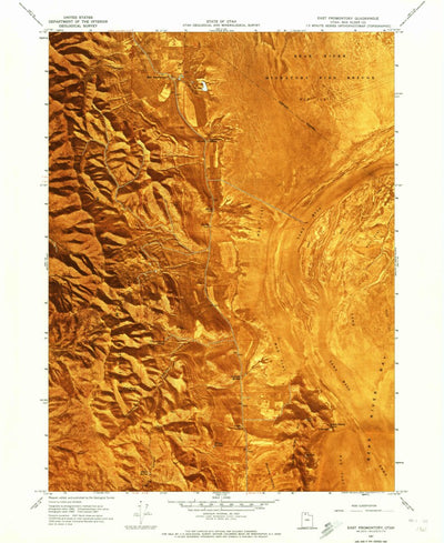 United States Geological Survey East Promontory, UT (1967, 24000-Scale) digital map