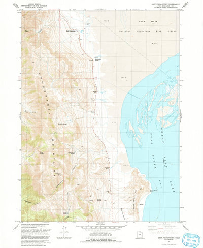 United States Geological Survey East Promontory, UT (1991, 24000-Scale) digital map