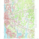 United States Geological Survey East Providence, RI-MA (1971, 24000-Scale) digital map