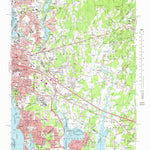 United States Geological Survey East Providence, RI-MA (1971, 25000-Scale) digital map