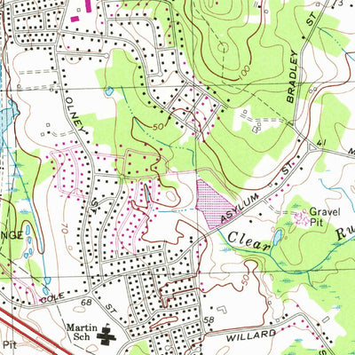 United States Geological Survey East Providence, RI-MA (1971, 25000-Scale) digital map