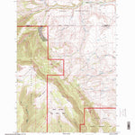 United States Geological Survey East Pryor Mountain, MT (1996, 24000-Scale) digital map
