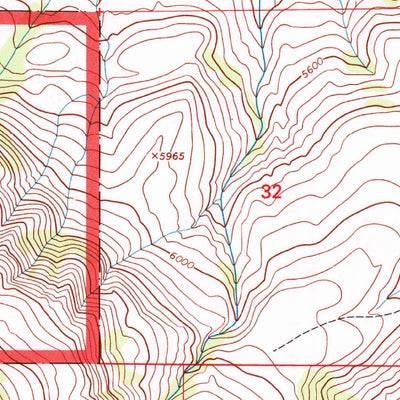 United States Geological Survey East Pryor Mountain, MT (1996, 24000-Scale) digital map