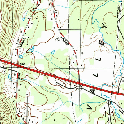 United States Geological Survey East Ridge, TN-GA (1982, 24000-Scale) digital map
