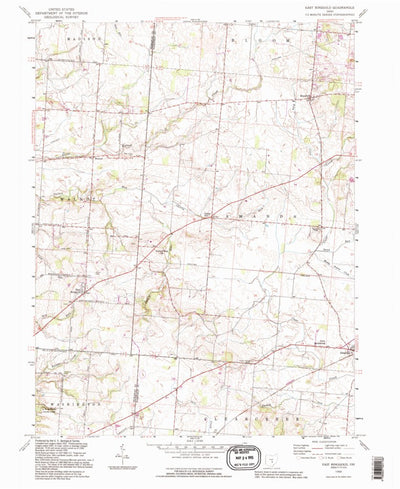 United States Geological Survey East Ringgold, OH (1992, 24000-Scale) digital map