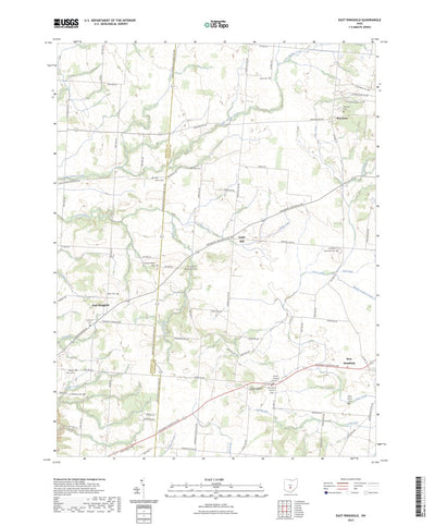 United States Geological Survey East Ringgold, OH (2023, 24000-Scale) digital map