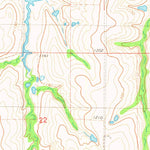 United States Geological Survey East Roaring Creek, OK (1981, 24000-Scale) digital map