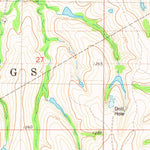 United States Geological Survey East Roaring Creek, OK (1981, 24000-Scale) digital map