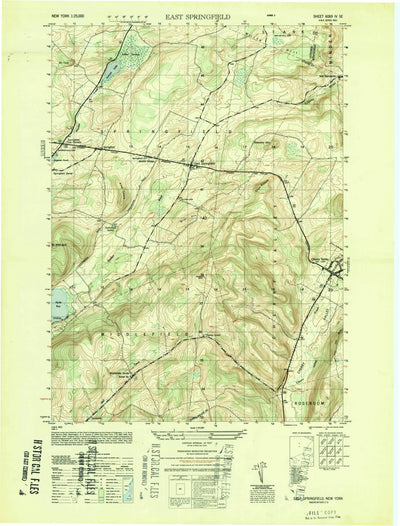 United States Geological Survey East Springfield, NY (1949, 25000-Scale) digital map