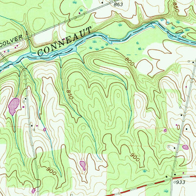 United States Geological Survey East Springfield, PA (1959, 24000-Scale) digital map