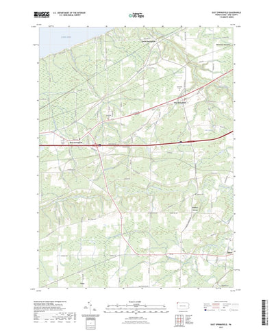 United States Geological Survey East Springfield, PA (2023, 24000-Scale) digital map