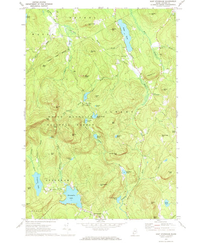 United States Geological Survey East Stoneham, ME (1970, 24000-Scale) digital map