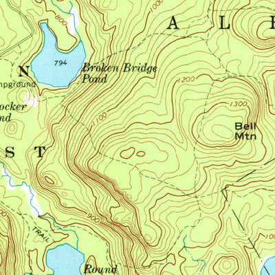 United States Geological Survey East Stoneham, ME (1970, 24000-Scale) digital map