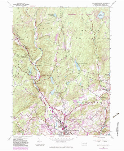 United States Geological Survey East Stroudsburg, PA (1944, 24000-Scale) digital map