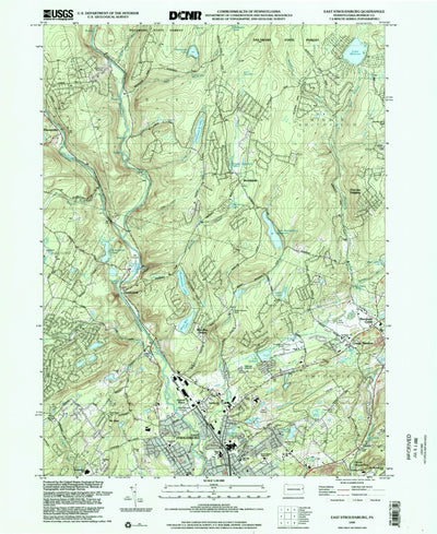 United States Geological Survey East Stroudsburg, PA (1999, 24000-Scale) digital map