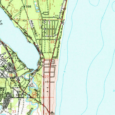 United States Geological Survey East Tawas, MI (1959, 62500-Scale) digital map
