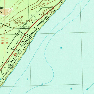 United States Geological Survey East Tawas, MI (1989, 24000-Scale) digital map