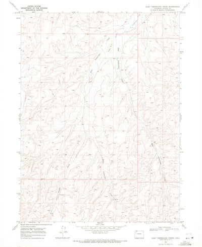 United States Geological Survey East Timberlake Creek, CO (1969, 24000-Scale) digital map