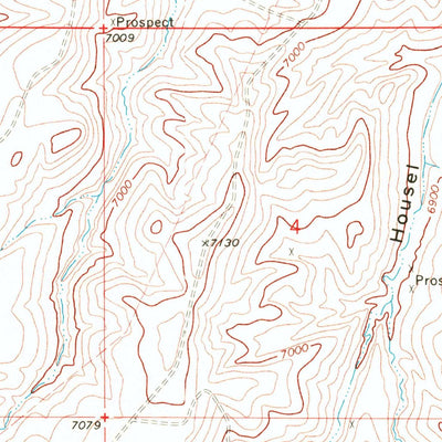 United States Geological Survey East Timberlake Creek, CO (1969, 24000-Scale) digital map