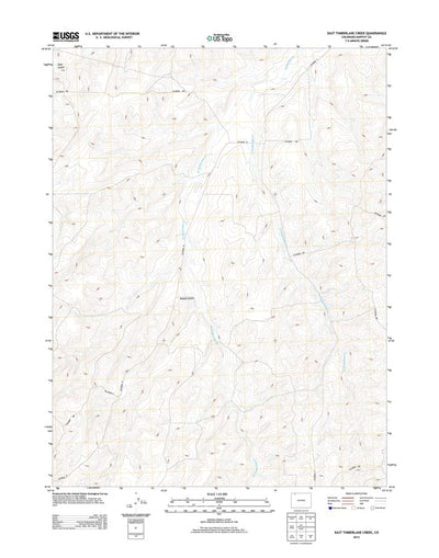United States Geological Survey East Timberlake Creek, CO (2013, 24000-Scale) digital map