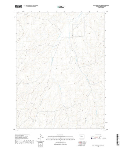 United States Geological Survey East Timberlake Creek, CO (2022, 24000-Scale) digital map