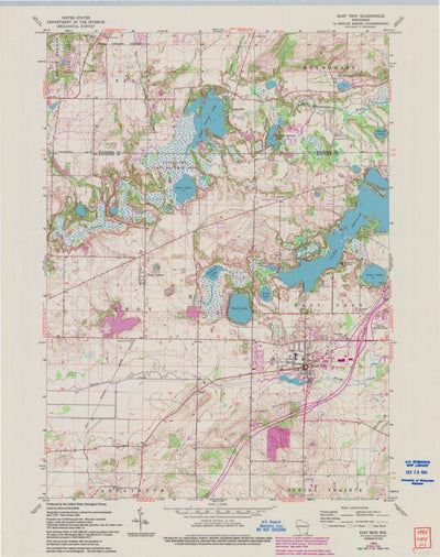 United States Geological Survey East Troy, WI (1960, 24000-Scale) digital map