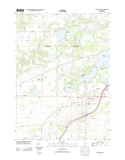 United States Geological Survey East Troy, WI (2013, 24000-Scale) digital map