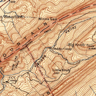 United States Geological Survey East Waterfront, PA (1941, 62500-Scale) digital map