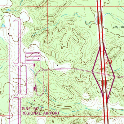 United States Geological Survey Eastabuchie, MS (1965, 24000-Scale) digital map