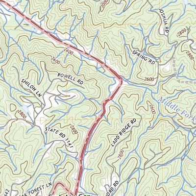 United States Geological Survey Eastatoe Gap, NC (2022, 24000-Scale) digital map