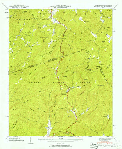 United States Geological Survey Eastatoe Gap, NC-SC (1946, 24000-Scale) digital map