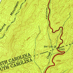 United States Geological Survey Eastatoe Gap, NC-SC (1946, 24000-Scale) digital map
