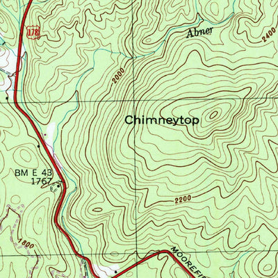 United States Geological Survey Eastatoe Gap, NC-SC (1997, 24000-Scale) digital map