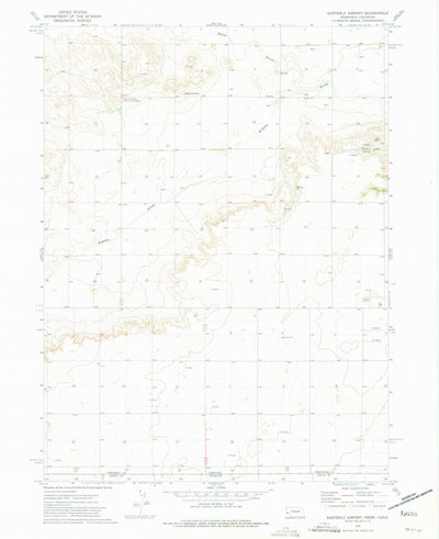 United States Geological Survey Easterly Airport, NE-CO (1972, 24000-Scale) digital map