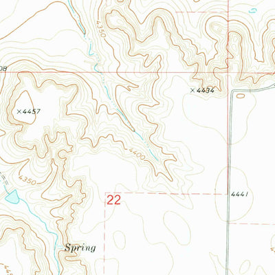 United States Geological Survey Easterly Airport, NE-CO (1972, 24000-Scale) digital map