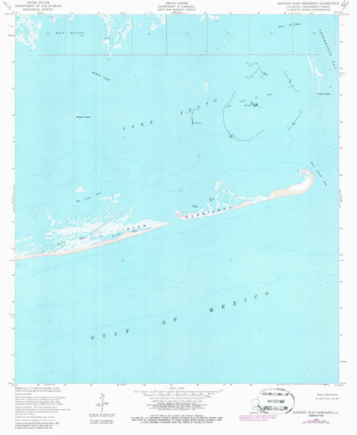 United States Geological Survey Eastern Isles Dernieres, LA (1953, 24000-Scale) digital map