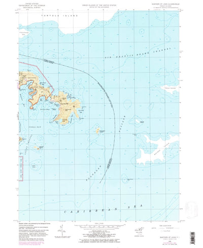 United States Geological Survey Eastern Saint John, VI (1958, 24000-Scale) digital map