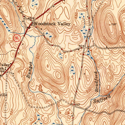 United States Geological Survey Eastford, CT (1945, 31680-Scale) digital map