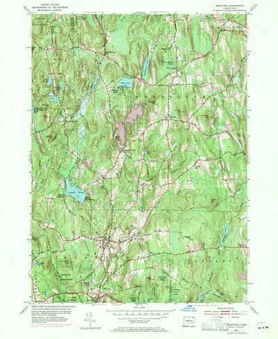 United States Geological Survey Eastford, CT (1953, 24000-Scale) digital map