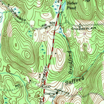 United States Geological Survey Eastford, CT (1953, 24000-Scale) digital map