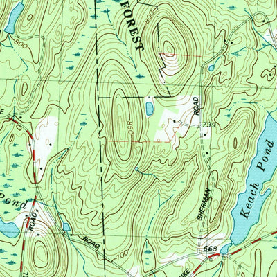 United States Geological Survey Eastford, CT (1983, 24000-Scale) digital map