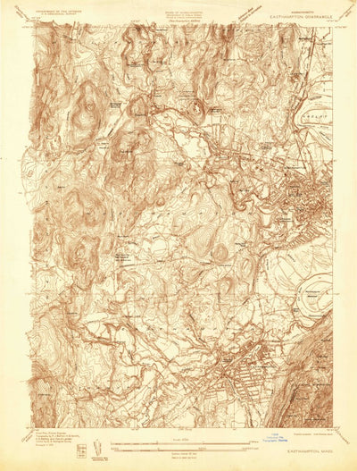 United States Geological Survey Easthampton, MA (1935, 24000-Scale) digital map