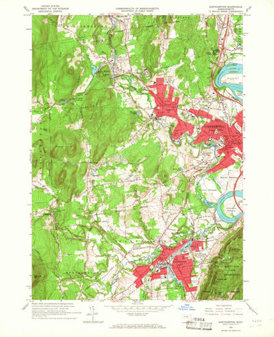 United States Geological Survey Easthampton, MA (1964, 24000-Scale) digital map