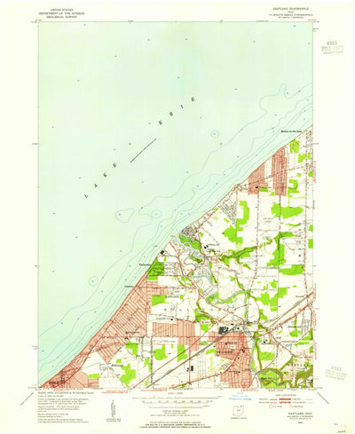 United States Geological Survey Eastlake, OH (1953, 24000-Scale) digital map