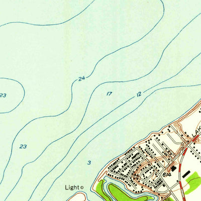 United States Geological Survey Eastlake, OH (1953, 24000-Scale) digital map