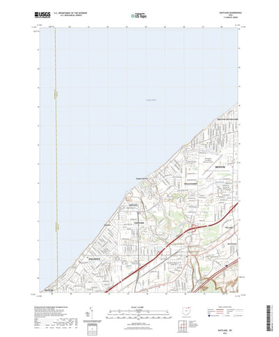 United States Geological Survey Eastlake, OH (2023, 24000-Scale) digital map
