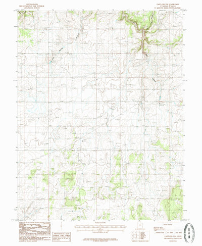 United States Geological Survey Eastland NW, UT (1985, 24000-Scale) digital map